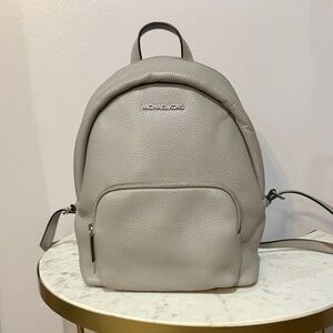 Michael Kors Light Gray Backpack